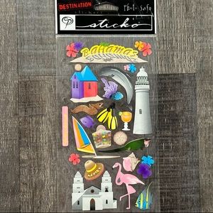 💞 New Sticko Bahamas Travel Scrapbook Stickers